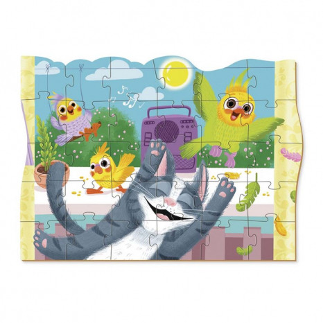 Пазл "Замрійливий котик" (30 дет.) Dodo. 300544