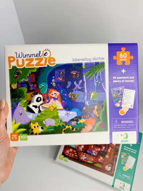 Картонний віммельпазл "Цікаві історії" (60 ел.), Dodo, 300559