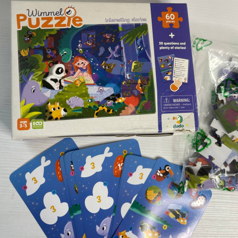 УЦІНКА!!! Картонний віммельпазл "Цікаві історії" (60 ел.), Dodo, 300559