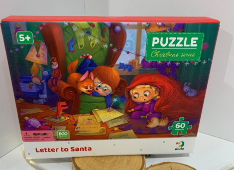 Картонний пазл Лист Санті (Діду Морозу), 60 ел. Dodo, 300574