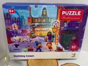 Картонный пазл Праздничный городок, 60 эл. Dodo, 300576