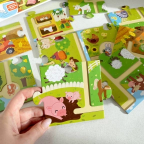 Пазл-лабіринт Моя мандрівка фермою  Dodo 300586