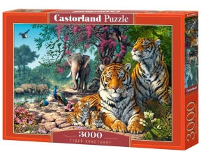Картонні пазли Castorland 3000 елементів Тигри біля струмка, 92*68 см