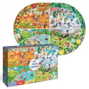Картонний пазл "Увесь рік" 100 елементів "DoDo" 300607