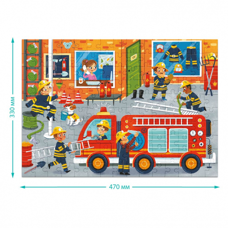 Пазл Професии: Пожарник. Dodo, 150 эл