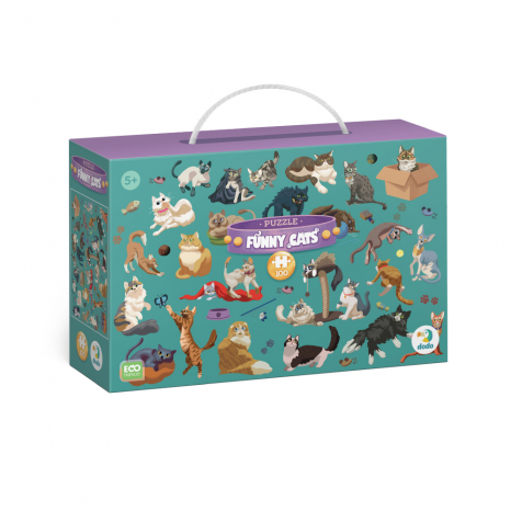 Пазл "Забавные коты" 100 эл., DoDo