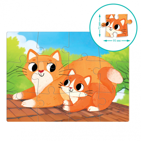 Пазл Завжди разом. Котики, Додо 12 елементів, 300632