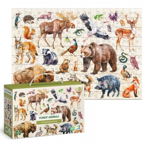 Монтессорі пазл "Лісові тварини" 300629  "DoDo", 200 елементів, 33х47 см