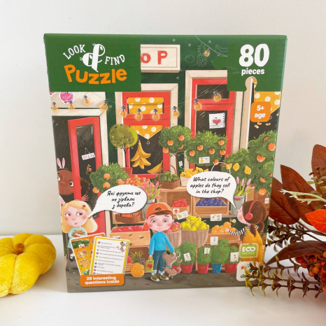 Вімельпазл "Шукай та знаходь. Літні смаколики", 80 елементів, Додо / Dodo 300665