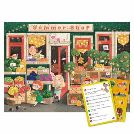 Вімельпазл "Шукай та знаходь. Літні смаколики", 80 елементів, Додо / Dodo 300665