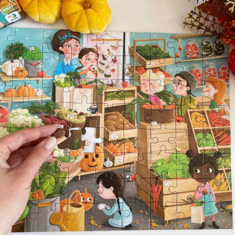 Вімельпазл "Шукай та знаходь "Дарунки осені" 80 деталей, Додо / Dodo 300666