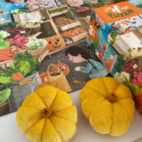 Вімельпазл "Шукай та знаходь "Дарунки осені" 80 деталей, Додо / Dodo 300666