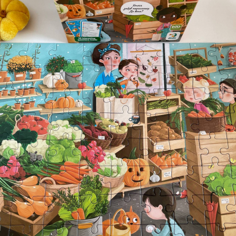 Вімельпазл "Шукай та знаходь "Дарунки осені" 80 деталей, Додо / Dodo 300666