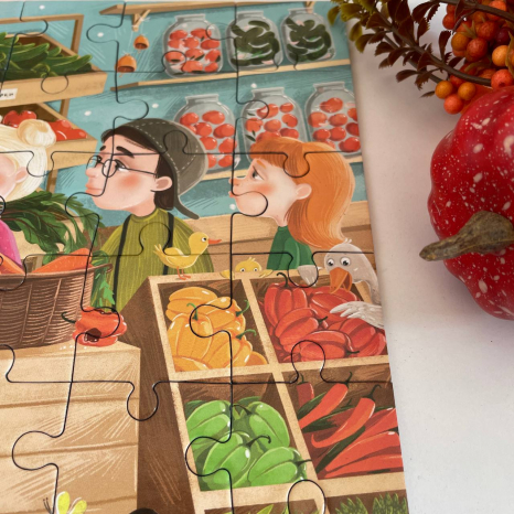 Вімельпазл "Шукай та знаходь "Дарунки осені" 80 деталей, Додо / Dodo 300666