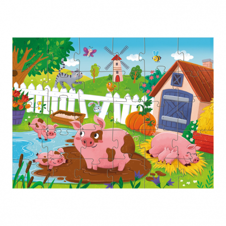 Пазли "Поросята біля ставка"- 30 елм. - 300682 Dodo