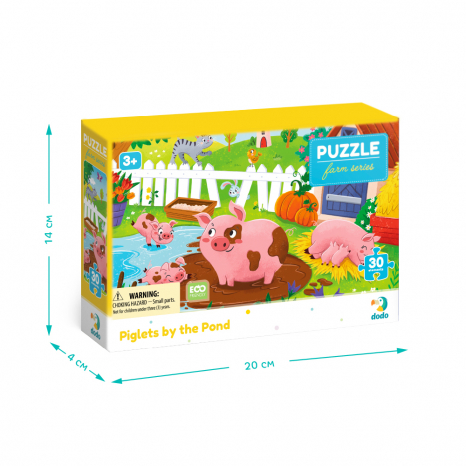 Пазли "Поросята біля ставка"- 30 елм. - 300682 Dodo