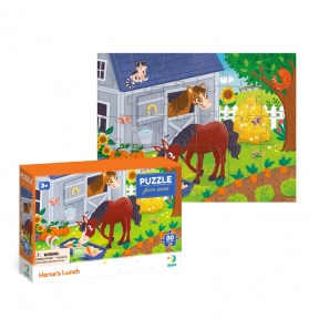 Картонные пазлы Додо 30 элементов Обед для лошадки 300684 Dodo