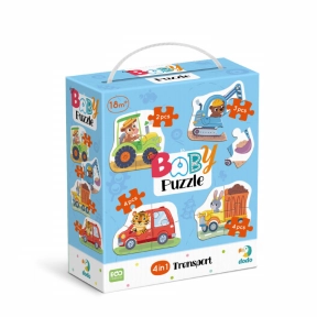 Картонные пазлы Додо 4 в 1 Baby puzzle. Транспорт 300685 Dodo