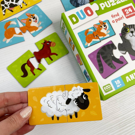 Пазли ДУО "Тваринки-половинки" Dodo 300689