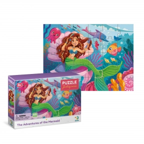 Картонні пазли 30 елементів Пригоди Русалочки 300710 Dodo Додо