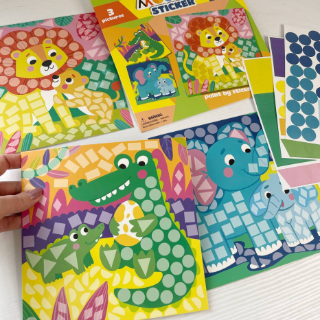 Набір для творчості. Мозаїка зі стікерами 300896 «Зоопарк» DoDo