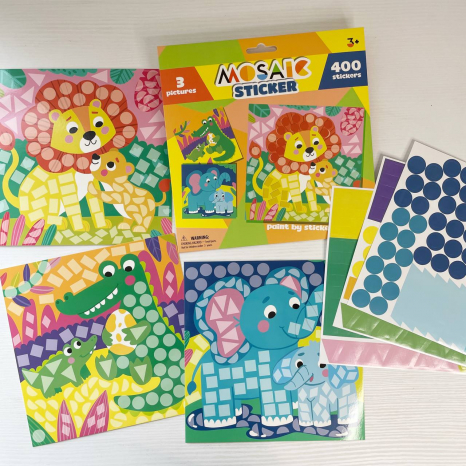 Набір для творчості. Мозаїка зі стікерами 300896 «Зоопарк» DoDo