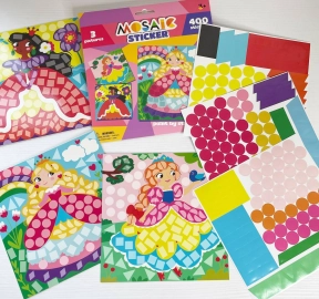 Набір для творчості 300897 "Мозаїка зі стікерами. Принцеси" DoDo