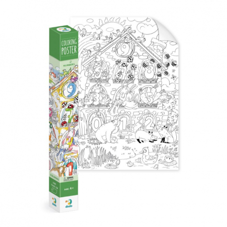 Постер - розмальовка «Цифри», Dodo/Додо 300947