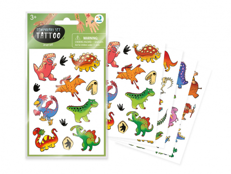 Набір дитячих тимчасових татуювань «Час динозаврів» 301104  Dodo