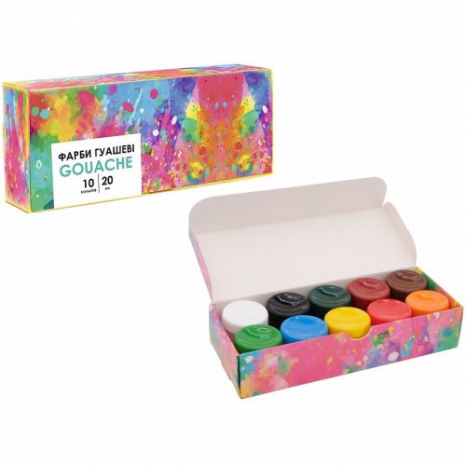 Фарба гуаш ASTRA Genius 10 кол 301115004 20 мл