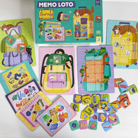 Детская настольная игра Лото и мемори Мемо. Собираемся в путешествие Dodo Додо 301227