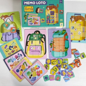 Детская настольная игра Лото и мемори Мемо. Собираемся в путешествие Dodo Додо 301227