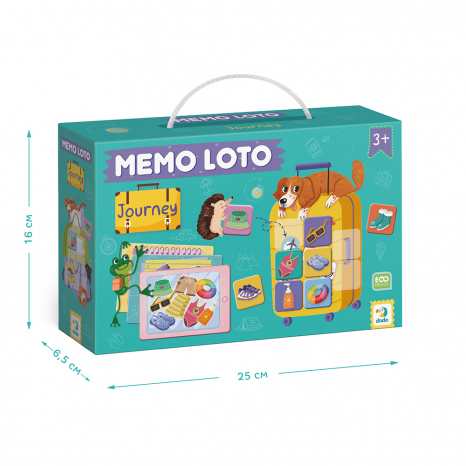 Детская настольная игра Лото и мемори Мемо. Собираемся в путешествие Dodo Додо 301227