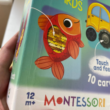 УЦІНКА!!! Набір карток з тактильними елементами "Монтессорі. На прогулянці", DoDo, 301231