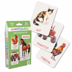Набор обучающих карточек "Монтессори. Ферма", DoDo, 301233