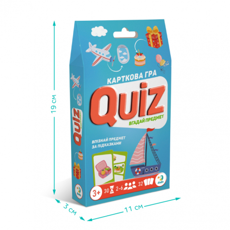 Карткова дитяча гра Вікторина: Quiz Вгадай предмет! 301245 Dodo