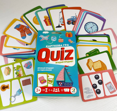 Карткова дитяча гра Вікторина: Quiz Вгадай предмет! 301245 Dodo