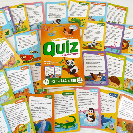 Настільна карткова Quiz гра 301246 "Вікторина: Вгадай: хто це" Dodo