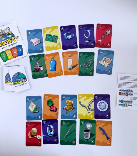 Карткова навчальна гра Врятуй планету (укр) Strateg 30321