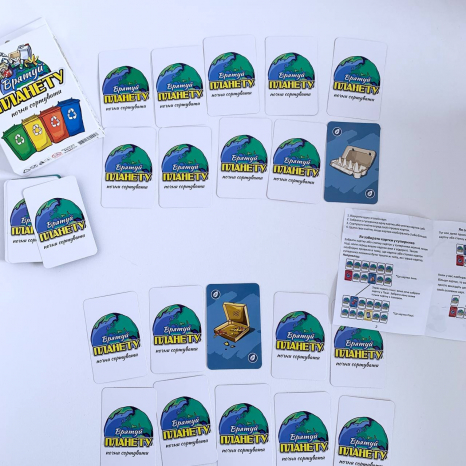 Карткова навчальна гра Врятуй планету (укр) Strateg 30321