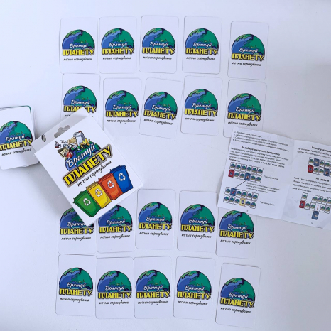 Карткова навчальна гра Врятуй планету (укр) Strateg 30321