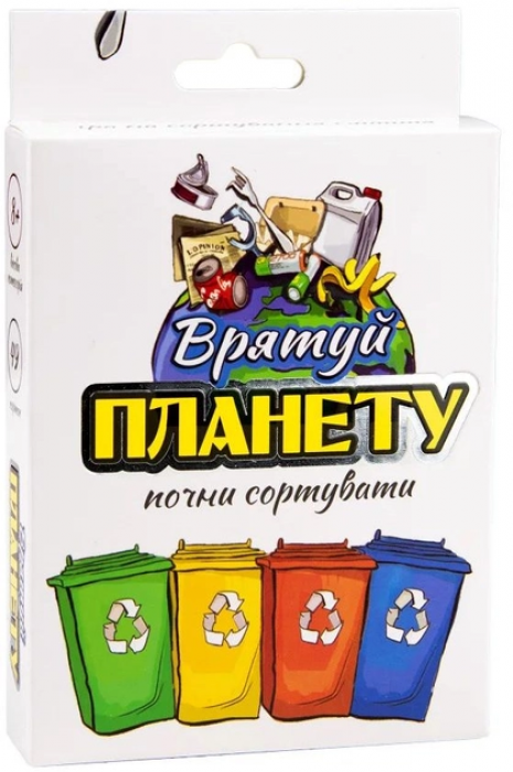 Карткова навчальна гра Врятуй планету (укр) Strateg 30321