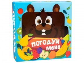 Настольная игра "Покорми меня - бобер" на украинском языке Strateg. 30378