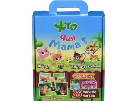 Розвиваючі пазли Хто чия мама (укр) Strateg 30701