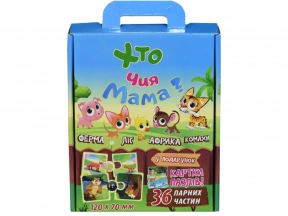 Розвиваючі пазли Хто чия мама (укр) Strateg 30701