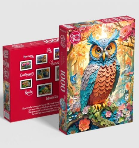 Пазли картонні класичні CherryPazzi 1000 елементів Сова 50х70см