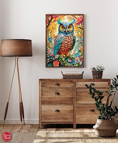 Пазли картонні класичні CherryPazzi 1000 елементів Сова 50х70см