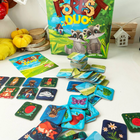 Настільна меморі гра "Forest Duo" 30867 Strateg