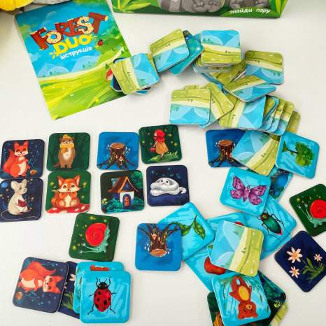 Настільна меморі гра "Forest Duo" 30867 Strateg