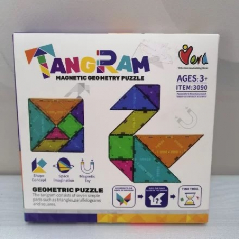 Танграм 7 элементов, магнитные, 80 вариаций 3090
